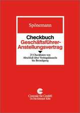 Checkbuch Geschäftsführer-Anstellungsvertrag