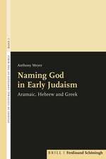 Naming God in Early Judaism