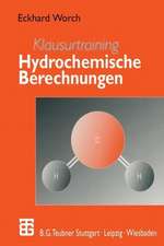 Klausurtraining Hydrochemische Berechnungen