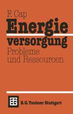 Energieversorgung Probleme und Ressourcen