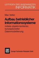 Aufbau betrieblicher Informationssysteme: mittels objektorientierter konzeptioneller Datenmodellierung