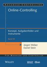 Online–Controlling: Konzept, Aufgabenfelder und Instrumente
