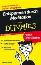 Entspannen durch Meditation fur Dummies Das Pocketbuch