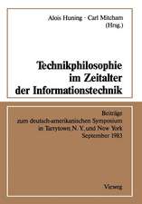 Technikphilosophie im Zeitalter der Informationstechnik: Beiträge zum deutsch-amerikanischen Symposium in Tarrytown, N. Y., und New York September 1983