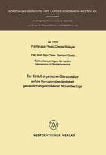 Der Einfluß organischer Glanzzusätze auf die Korrosionsbeständigkeit galvanisch abgeschiedener Nickelüberzüge