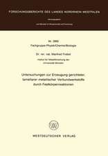 Untersuchungen zur Erzeugung gerichteter lamellarer metallischer Verbundwerkstoffe durch Festkörperreaktionen