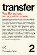 Wahlforschung: Sonden im politischen Markt