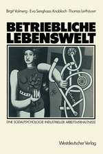 Betriebliche Lebenswelt: Eine Sozialpsychologie industrieller Arbeitsverhältnisse