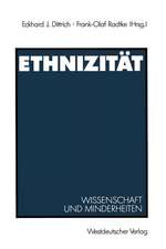 Ethnizität: Wissenschaft und Minderheiten