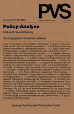 Policy-Analyse: Kritik und Neuorientierung