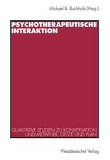 Psychotherapeutische Interaktion: Qualitative Studien zu Konversation und Metapher, Geste und Plan