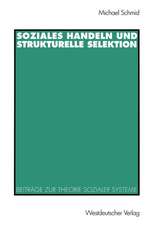 Soziales Handeln und strukturelle Selektion: Beiträge zur Theorie sozialer Systeme