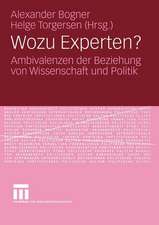 Wozu Experten?: Ambivalenzen der Beziehung von Wissenschaft und Politik