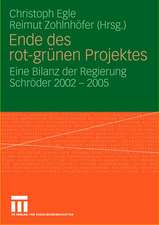 Ende des rot-grünen Projekts: Eine Bilanz der Regierung Schröder 2002 - 2005