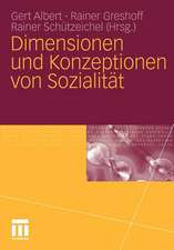 Dimensionen und Konzeptionen von Sozialität