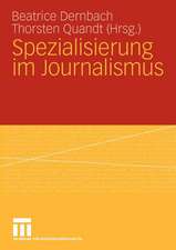 Spezialisierung im Journalismus