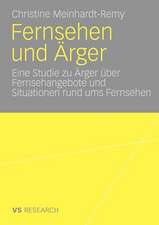 Fernsehen und Ärger: Eine Studie zu Ärger über Fernsehangebote und Situationen rund ums Fernsehen