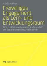 Freiwilliges Engagement als Lern- und Entwicklungsraum: Eine qualitative empirische Studie im Feld der Stadtranderholungsmaßnahmen