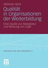 Qualität in Organisationen der Weiterbildung