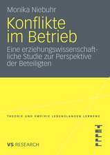 Konflikte im Betrieb: Eine erziehungswissenschaftliche Studie zur Perspektive der Beteiligten