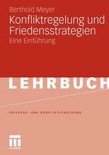 Konfliktregelung und Friedensstrategien: Eine Einführung