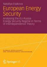 European Energy Security: Analysing the EU-Russia Energy Security Regime in Terms of Interdependence Theory