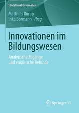 Innovationen im Bildungswesen: Analytische Zugänge und empirische Befunde