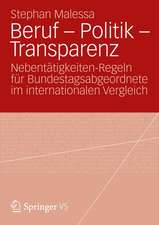 Beruf - Politik - Transparenz