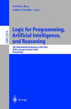 Logic for Programming, Artificial Intelligence, and Reasoning: 9th International Conference, LPAR 2002, Tbilisi, Georgia, October 14-18, 2002 Proceedings