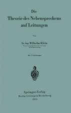 Die Theorie des Nebensprechens auf Leitungen