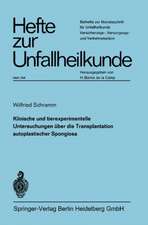 Klinische und experimentelle Untersuchungen über die Transplantation autoplastischer Spongiosa