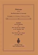 Sonderheft zum 60. Geburtstag: von Herrn Prof. Dr. Ing. G. Pfotzer am 29. November 1969 und Herrn Prof. Dr. Ing. A. Ehmert am 6. März 1970