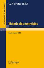 Theorie des Matroides: Rencontre Franco-Britannique, Actes 14-15 Mai 1970