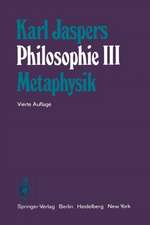 Philosophie: III Metaphysik