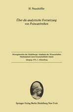 Über die analytische Fortsetzung von Poincaréreihen: Vorgelegt in der Sitzung vom 2. Juni 1973