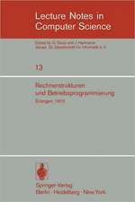 Rechnerstrukturen und Betriebsprogrammierung: GI - Gesellschaft für Informatik e.V., Erlangen, 1970