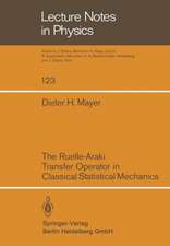 The Ruelle-Araki Transfer Operator in Classical Statistical Mechanics