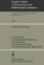 Price Effects in Input-Output Relations: A Theoretical and Empirical Study for the Netherlands 1949–1967