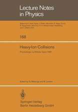 Heavy-Ion Collisions: Proceedings of the International Summer School Held in La Rábida (Huelva), Spain, June 7–18, 1982