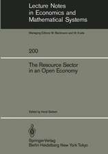 The Resource Sector in an Open Economy