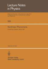 Nonlinear Phenomena: Proceedings of the CIFMO School and Workshop held at Oaxtepec, México, November 29 – December 17, 1982