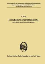 Evolutionäre Erkenntnistheorie: — ein Plädoyer für ein Forschungsprogramm —