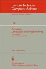 Automata, Languages, and Programming: 11th Colloquium, Antwerp, Belgium, July 16-20, 1984 (EATCS sign). Proceedings