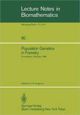 Population Genetics in Forestry: Proceedings of the Meeting of the IUFRO Working Party “Ecological and Population Genetics” held in Göttingen, August 21–24, 1984