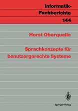 Sprachkonzepte für benutzergerechte Systeme