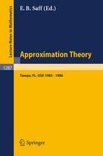 Approximation Theory. Tampa: Proceedings of a Seminar held in Tampa, Florida, 1985 - 1986