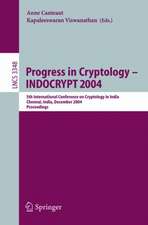 Progress in Cryptology - INDOCRYPT 2004: 5th International Conference on Cryptology in India, Chennai, India, December 20-22, 2004, Proceedings