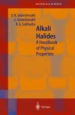 Alkali Halides: A Handbook of Physical Properties