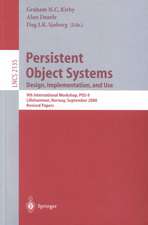 Persistent Object Systems: Design, Implementation, and Use: 9th International Workshop, POS-9, Lillehammer, Norway, September 6-8, 2000, Revised Papers