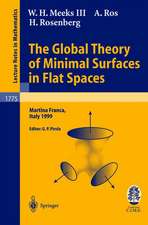 The Global Theory of Minimal Surfaces in Flat Spaces: Lectures given at the 2nd Session of the Centro Internazionale Matematico Estivo (C.I.M.E.) held in Martina Franca, Italy, June 7-14, 1999